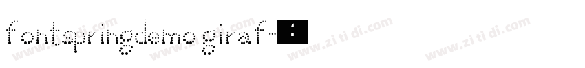 FONTSPRINGDEMO giraf字体转换